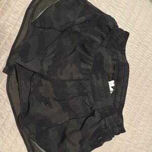 Lululemon Black Camouflage Athletic Shorts